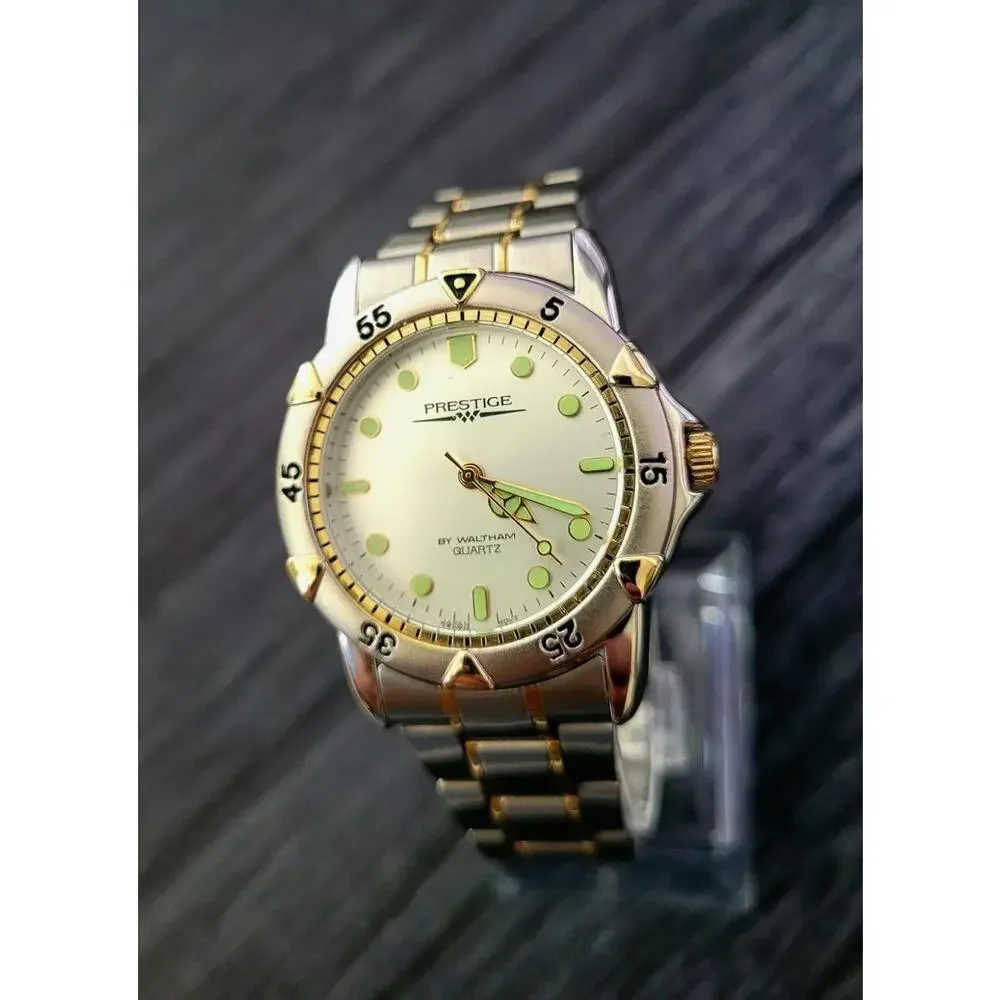 Vintage Rare Retro Men's Waltham Prestige Dive Watch In Box‎